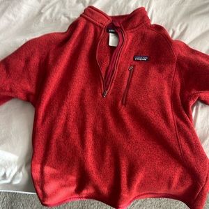 Patagonia Men's Better Sweater Fleece Jacket XL Extra Large Dark Red Marl Raglan
